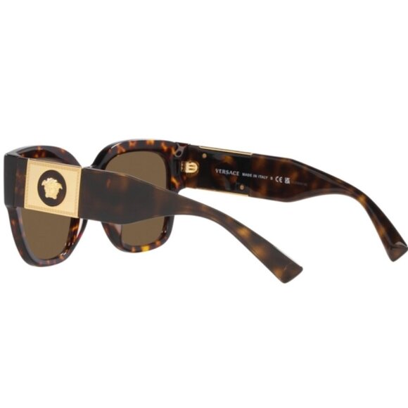 Versace  Dark Brown Square Ladies Sunglasses - Picture 2 of 3